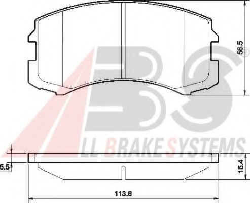 37491 OE ABS Brake Pad Set, disc brake