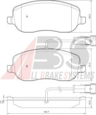 37495 ABS Brake System Brake Pad Set, disc brake