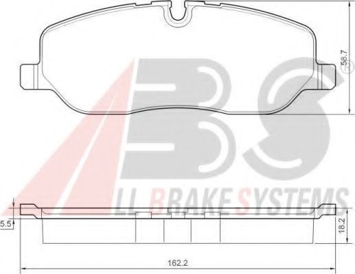 37501 OE ABS Brake Pad Set, disc brake