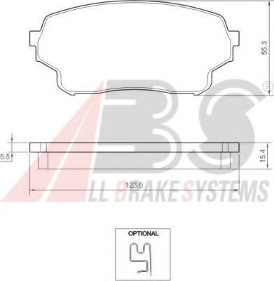 37503 OE ABS Brake System Brake Pad Set, disc brake