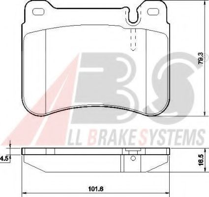 37506 OE ABS Brake Pad Set, disc brake