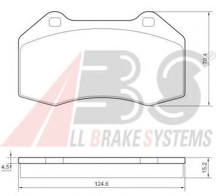 37519 OE ABS Brake Pad Set, disc brake