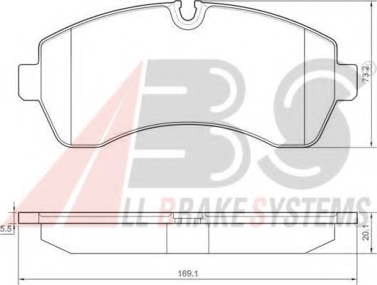 37552 ABS Brake Pad Set, disc brake