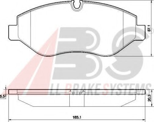 37553 OE ABS Brake System Brake Pad Set, disc brake