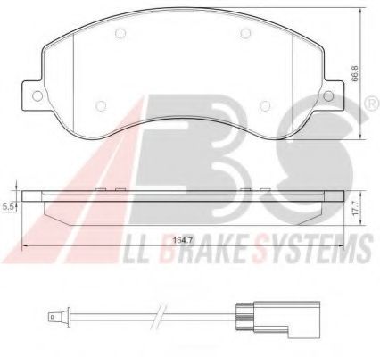 37558 ABS Brake System Brake Pad Set, disc brake