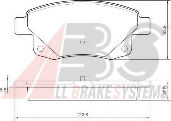 37560 OE ABS Brake System Brake Pad Set, disc brake