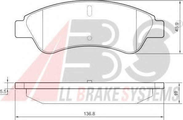 37578 ABS Brake System Brake Pad Set, disc brake