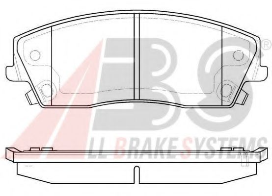 37609 ABS Brake Pad Set, disc brake