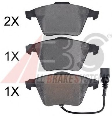 37613 OE ABS Brake Pad Set, disc brake