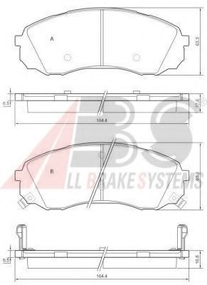 37618 OE ABS Brake System Brake Pad Set, disc brake