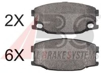 37657 OE ABS Brake Pad Set, disc brake