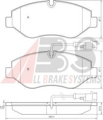 37659 ABS Brake Pad Set, disc brake