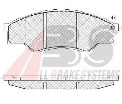 37684 OE ABS Brake Pad Set, disc brake