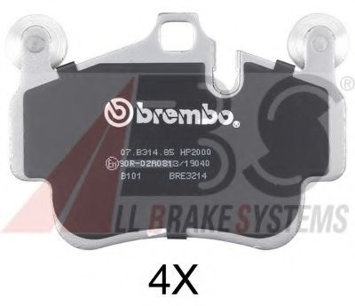 37694S ABS Brake Pad Set, disc brake