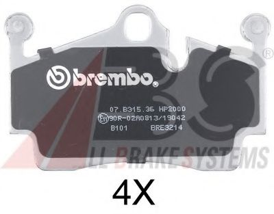 37697S ABS Brake Pad Set, disc brake