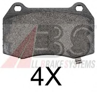 37715 OE ABS Brake System Brake Pad Set, disc brake