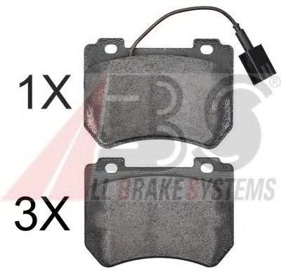 37723 OE ABS Brake System Brake Pad Set, disc brake