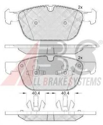 37750 ABS Brake System Brake Pad Set, disc brake