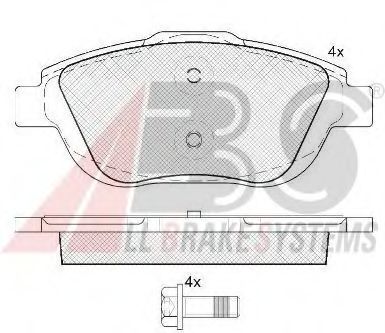 37751 ABS Brake Pad Set, disc brake