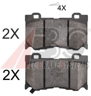 37768 ABS Brake Pad Set, disc brake