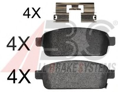 37790 OE ABS Brake Pad Set, disc brake