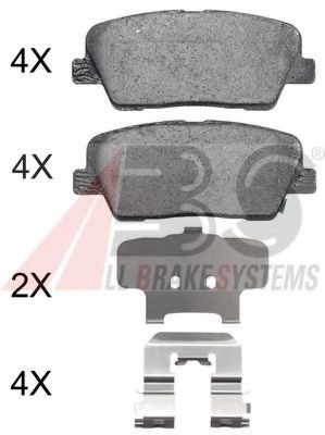37795 OE ABS Brake Pad Set, disc brake