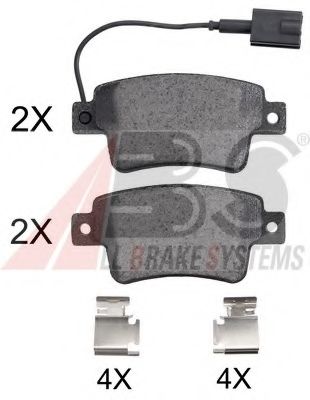37796 OE ABS Brake System Brake Pad Set, disc brake