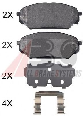 37809 OE ABS Brake Pad Set, disc brake
