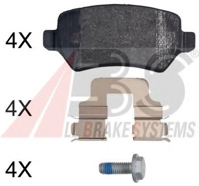37814 ABS Brake Pad Set, disc brake