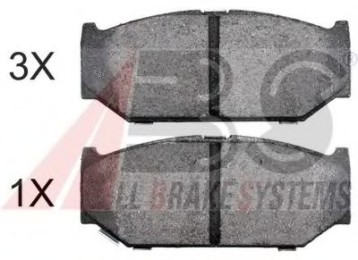 37893 OE ABS Brake Pad Set, disc brake
