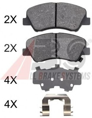 37916 ABS Brake Pad Set, disc brake
