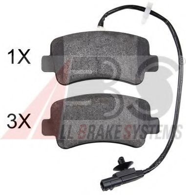 37939 ABS Brake System Brake Pad Set, disc brake