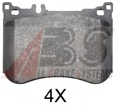 37952 ABS Тормозная система Комплект тормозных колодок, дисковый тормоз