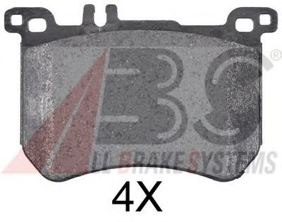 37955 OE ABS Brake System Brake Pad Set, disc brake