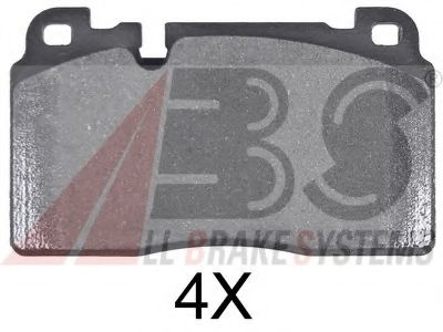 37959 OE ABS Brake System Brake Pad Set, disc brake