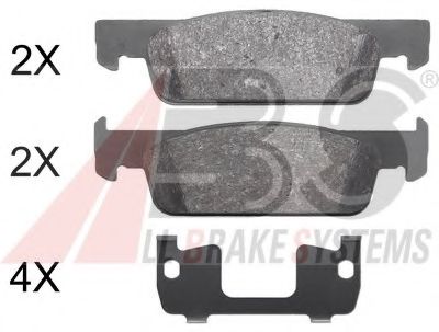 37961 ABS Brake Pad Set, disc brake