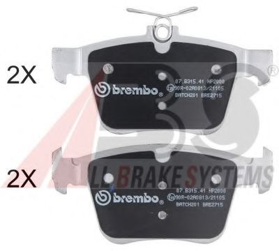37965S ABS Brake Pad Set, disc brake