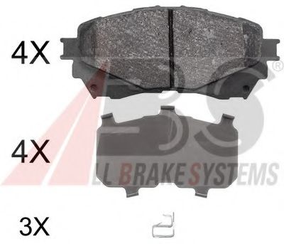 37977 ABS Brake Pad Set, disc brake