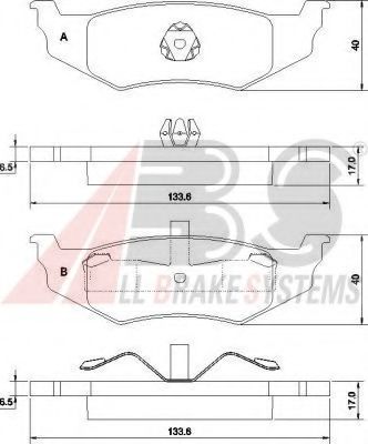 38782 ABS Mounting, axle beam