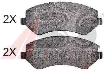 38856 OE ABS Brake System Brake Pad Set, disc brake