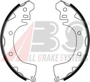 8666 ABS Brake System Brake Shoe Set