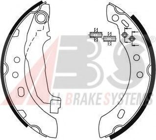 8890 ABS Brake System Brake Pad Set, disc brake