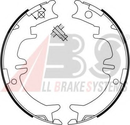 Brake Shoe Set, parking brake