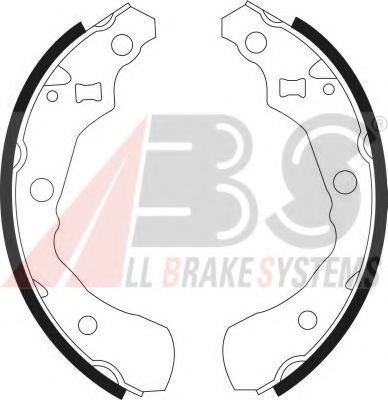 9125 ABS Brake System Brake Shoe Set
