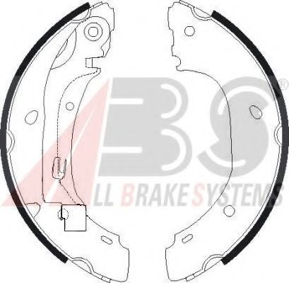 9150 ABS Brake Shoe Set