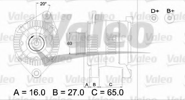 436336 VALEO Generator Generatorregler