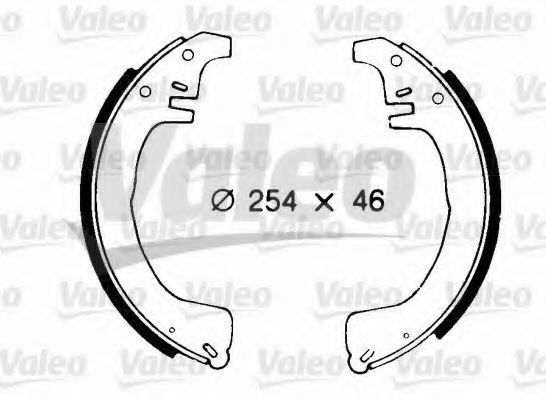 562676 VALEO Brake System Brake Shoe Set