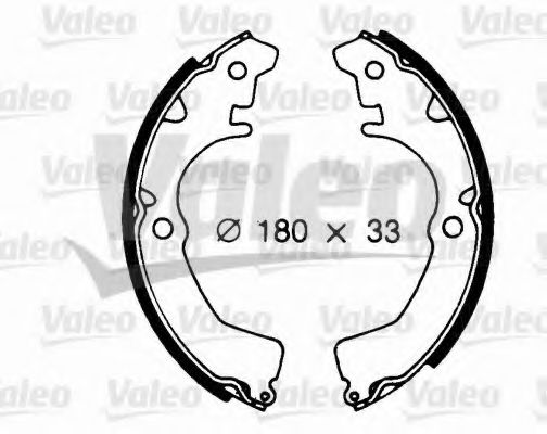 562682 VALEO Brake System Brake Shoe Set