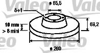 186497 VALEO Brake System Brake Disc