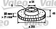 186509 VALEO Brake System Brake Disc